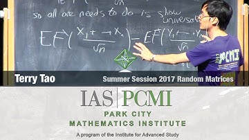 Terry Tao (4.2) Universality for random matrix ensembles of Wigner type, part 4.2