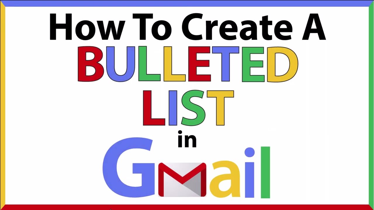How To Create A Bulleted List In An Email Using Gmail PC 2024 How To Create A Bulleted List In An Email Using Gmail PC 2024