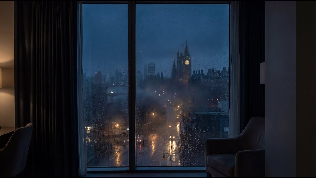London Rainy Evening 🌧️ | Ambient Lofi for Calm Focus & Relaxation