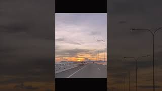 Penang second bridge sunset