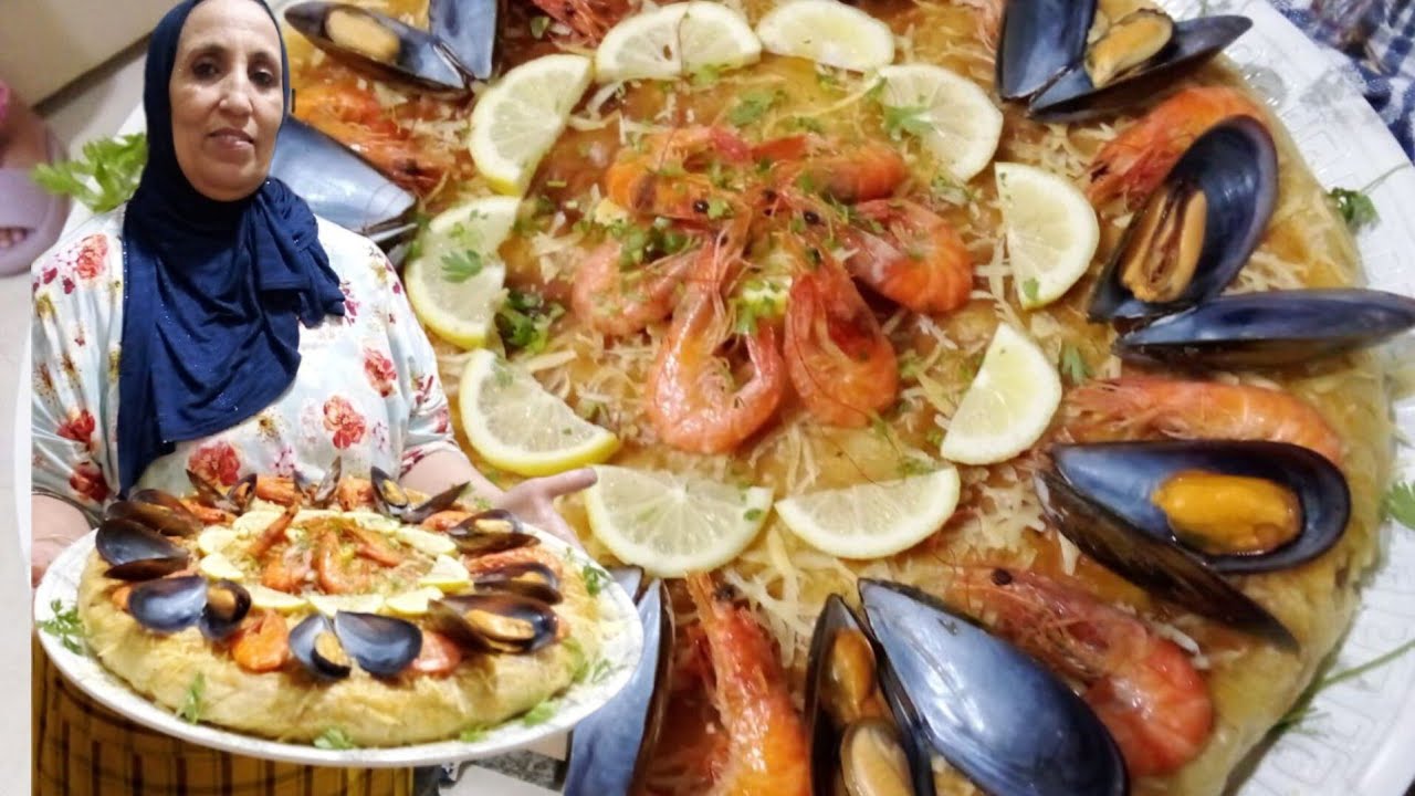 أروع وألذ بسطيلة الحوت ديال النخوة والنهار لكبير بإضافة جديده 🦐وبشرمولة خطيرة مذاق