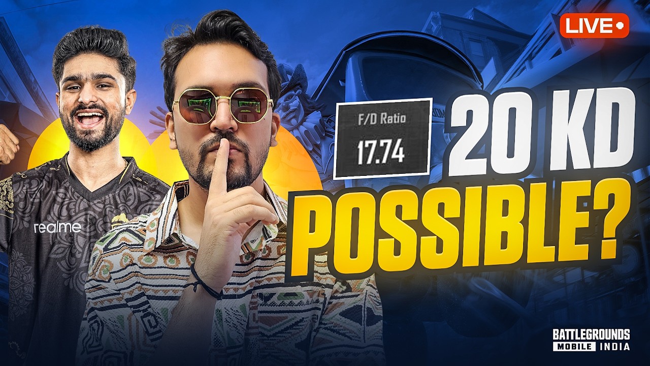 🥶Maintaining 20 KD!!!😎- BGMI LIVE🔴