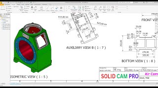 Autodesk inventor 2024 Exercise 36 Design Air Compressor Body