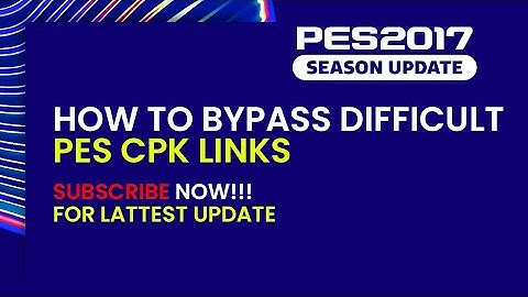 HOW TO BYPASS DIFFICULT PES CPK LINKS
