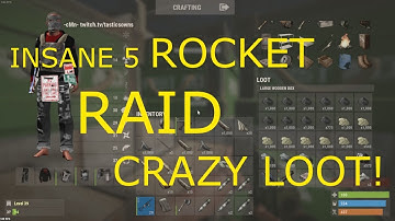 RUST: INSANE 5 ROCKET RAID. CRAZY LOOT! WITH CMN