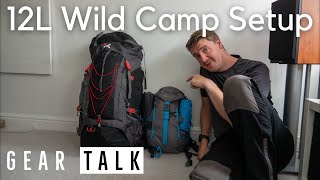 Can you fit all the wild camping gear you need into a 12L bag?