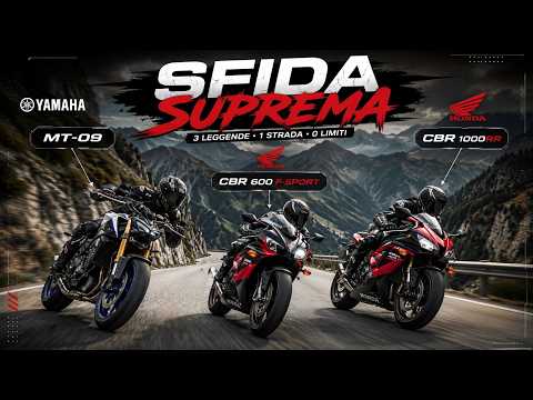 FULL GASS SUL PASSO DELLA PRESOLANA!🚀 6OO F-SPORT vs 1000RR vs MT-09🤯