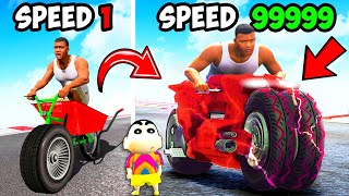 Franklin Upgrading SLOWEST to FASTEST BIKE in GTA 5 | SHINCHAN and CHOP