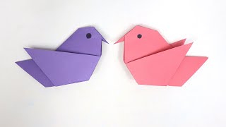 How to Make an Easy Origami Bird  DIY Paper Bird Tutorial