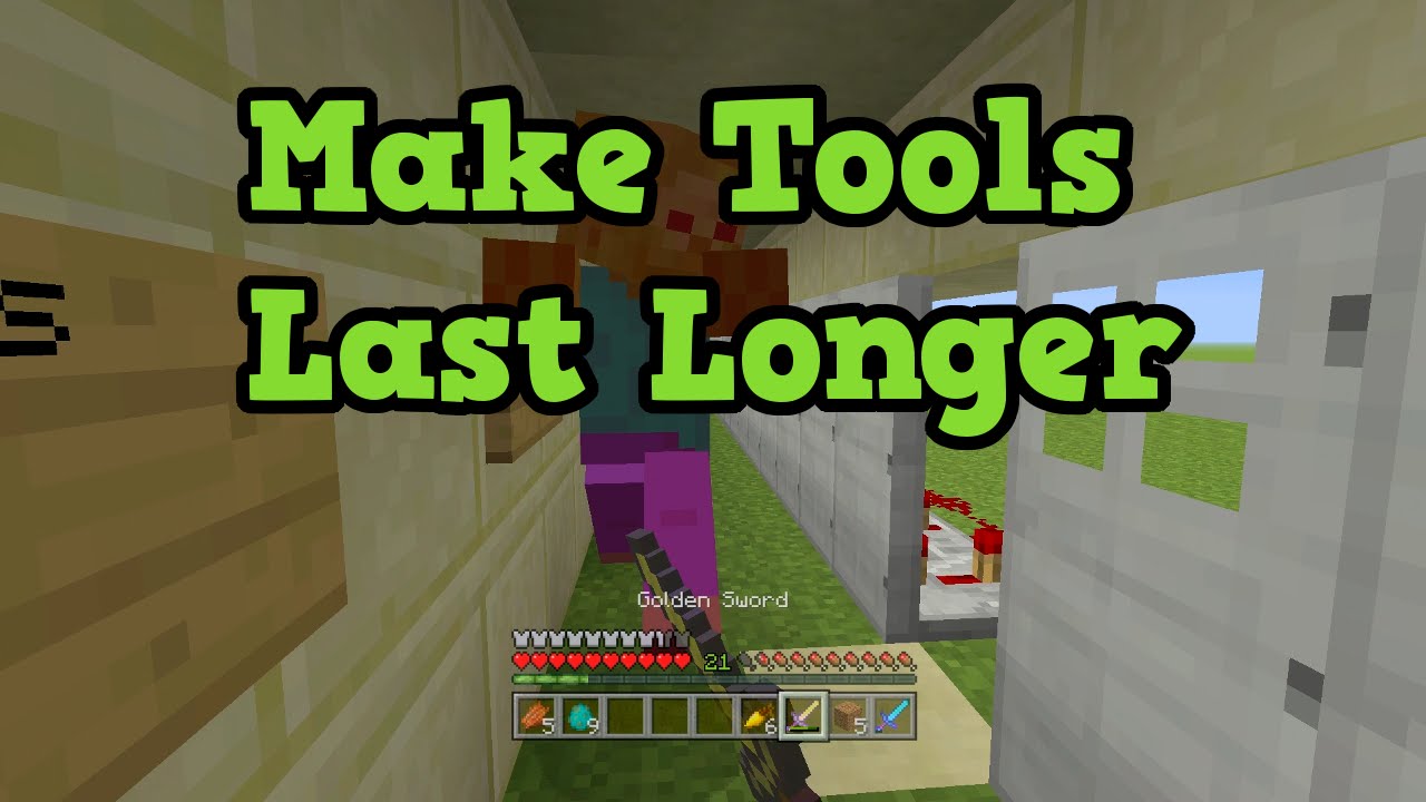 Minecraft Xbox 360 + PS3 How to Make Weapons & Tools Last Longer
