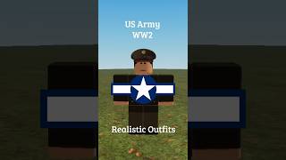WW2 US Army Uniform's   #roblox #robloxoutfits