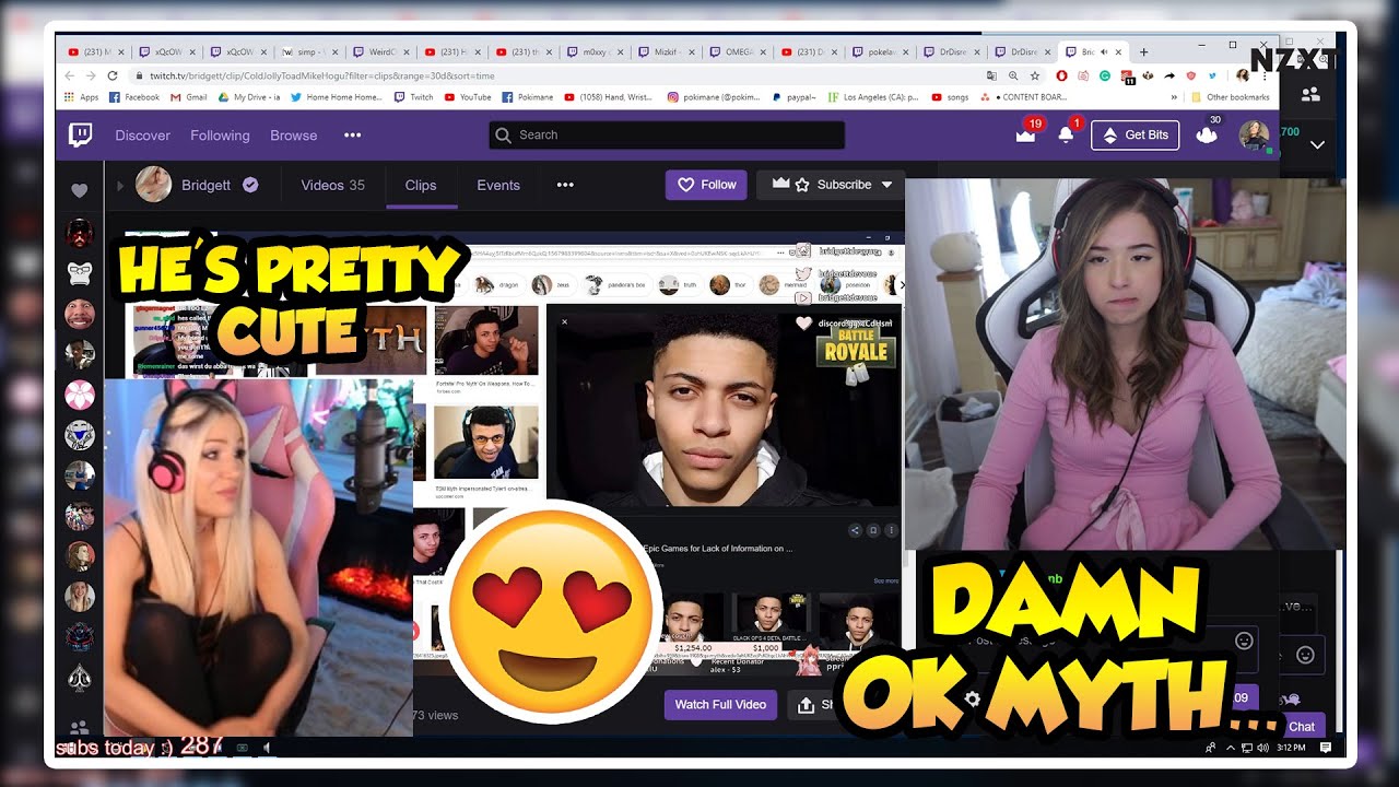 POKIMANE REACTS TO ANOTHER STREAMER CALLING MYTH CUTE