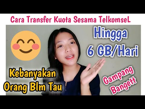 Halo, Berikut adalah Cara transfer kuota (paket data) Telkomsel. Ada 3 cara untuk transfer kuota.. u. 