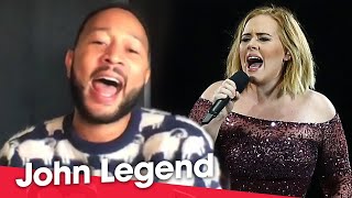John Legend singing Adele is PERFECT! 🎤
