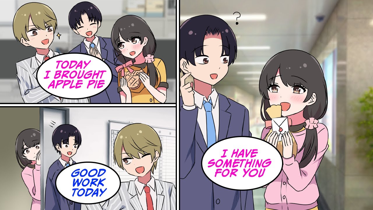 [Manga Dub] The beautiful receptionist giving out homemade sweets [RomCom]