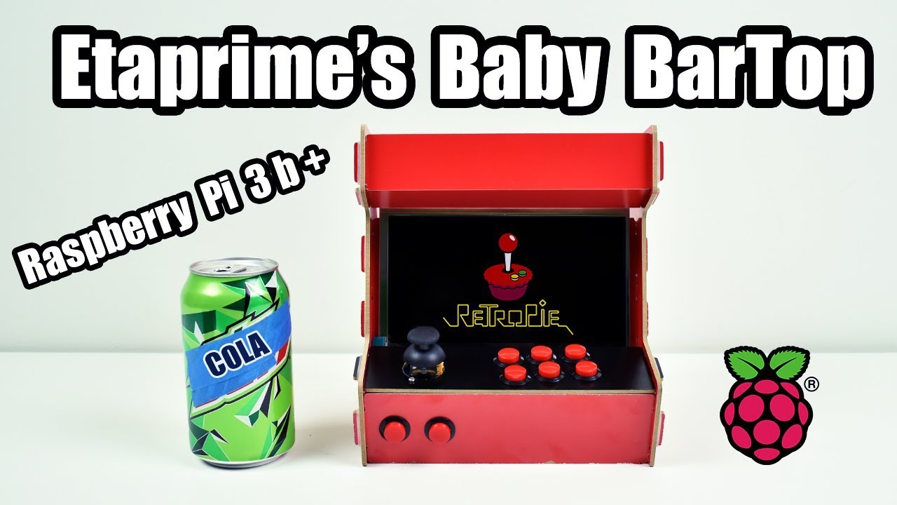 Baby Bartop Arcade Cabinet Raspberry Pi 3 B + - YouTube