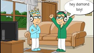 emerald david wall annoys diamond david wall by calling him diamond boy and he got annoyed (scene)
