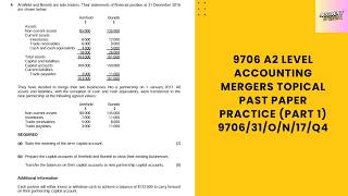 9706 A2 Level Accounting | Mergers Topical Past Paper Practice | Part 1 9706 A2 Level Accounting | Mergers Topical Past Paper Practice | Part 1