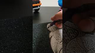 almost done the outline on my wolf