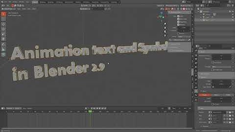 Animation Typing Effect Text and Symbols in Blender 2.91
