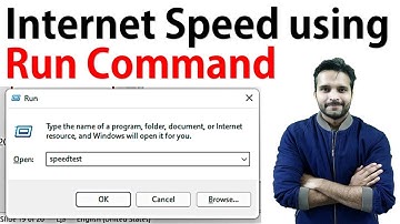 Check your Internet Speed using Run Command