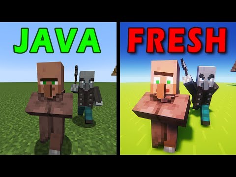 java vs fresh minecraft animations