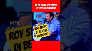 Download Lagu DETIK DETIK ROY SURYO DI BENTAK PRABOWO‼️ MP3