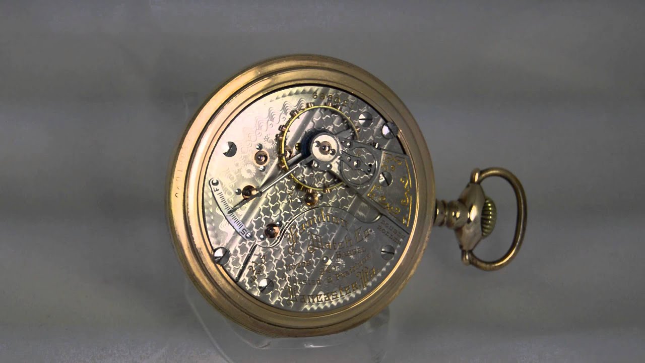 Montre De Poche HAMILTON Railroad 1905 - Grade 940, 21 Bijoux, Argentée, Vintage