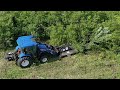 NO LOOKING BACK!! New Holland Boomer Quick Attach Brush Mower!