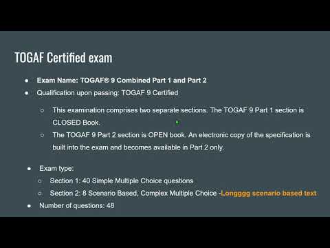 Vídeo: Com puc obtenir la certificació Togaf?