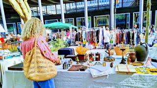 Paris France🇨🇵FLEA MARKET in PARIS🔥BROCANTE🏺ANTIQUE old Things🪞STREET sale Walk🪑MARCHÉS🎉4KHDR Thrift
