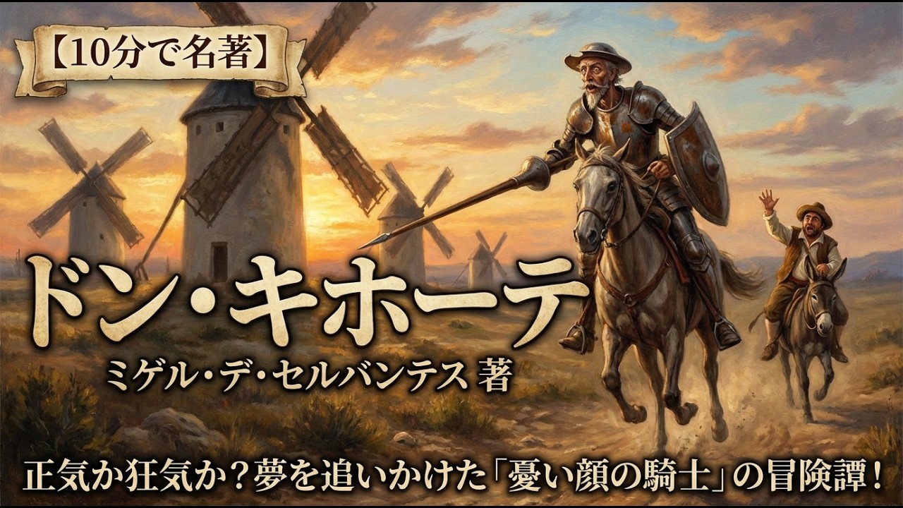 10分で名著 ミゲル・デ・セルバンテス『ドン・キホーテ』（要約）
