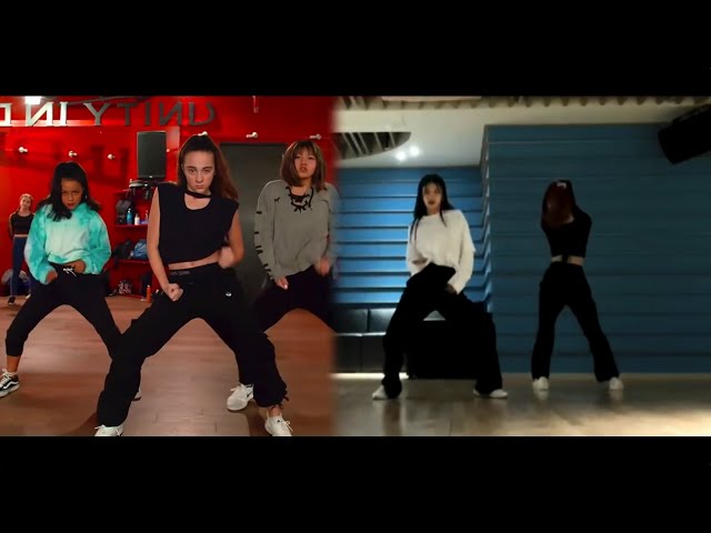 Tip Toe || Chaeryeong & Yeji cover comparison ver. with original choreography - mirrored class=