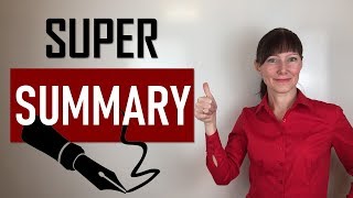 Как написать SUMMARY на английском языке / Реферирование текста