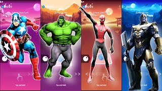 Telis Hop EDM & Phonk Rush - Hulk vs Captain America vs Spider-Man vs Thanos screenshot 4