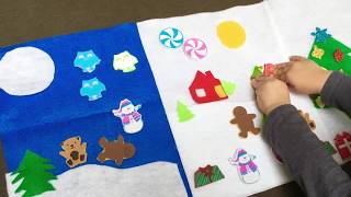DIY Felt Christmas Activity Book , Mat
