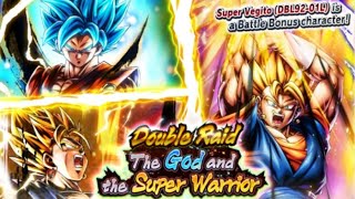 DOUBLE RAID THE GOD & THE SUPER WARRIOR Boss Battle | Dragon Ball Legends screenshot 4