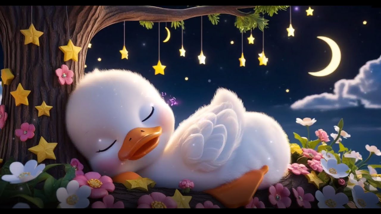 🦢✨ Sleepy Duck Lullaby | Gentle Music for Babies | Relaxing Sounds for Sweet Dreams 🌙🎶