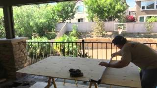 How to use a Bora straightedge when cutting plywood