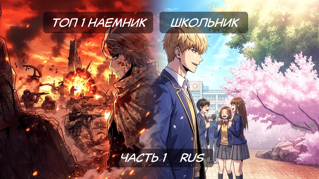 ТОП 1 НАЕМНИК ШКОЛЬНИК Арка 1 (0–88 главы)