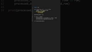 Data Processing in 60 Seconds - Beginner #shorts