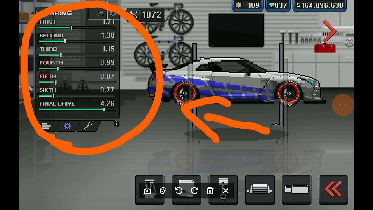 Best Gear Tuning For Pixel Car Racer