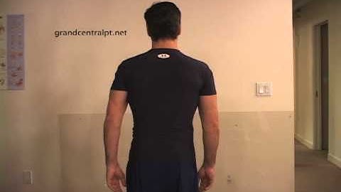 Standing Shoulder Internal Rotation Behind Back