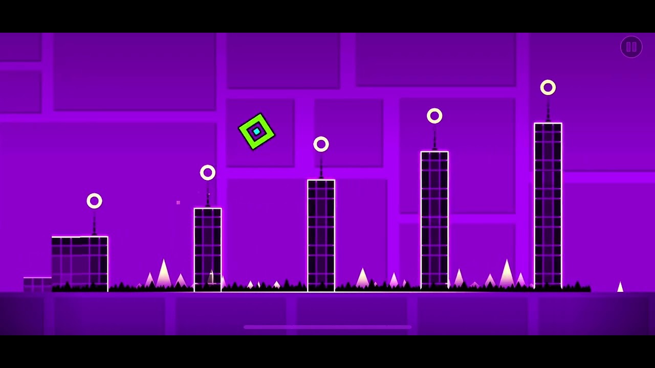 Geometry dash | I beat the easy level and I got all 3 coins - YouTube