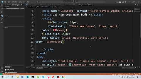 Hướng dẫn nhúng CSS vào tài liệu HTML
