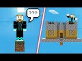 Making A GIANT CASTLE In SkyBlock! | Minecraft