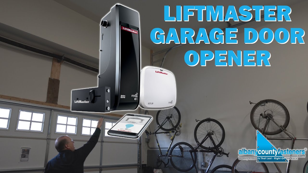 High Lift Mount LiftMaster 8500w Garage Door Opener | Review - YouTube