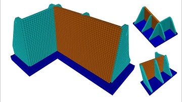 Seismic Response Simulation of Retaining Walls on a Shared Foundation