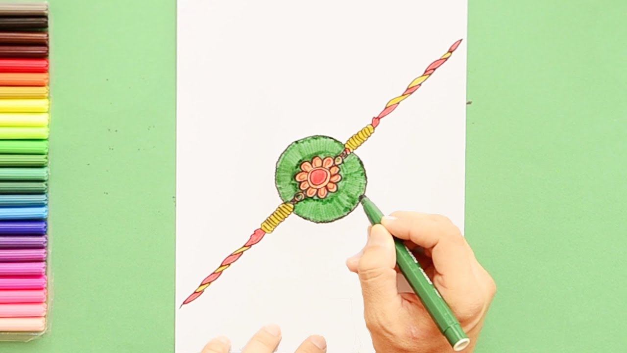Rakhi drawing for kids: Easy and beautiful ideas