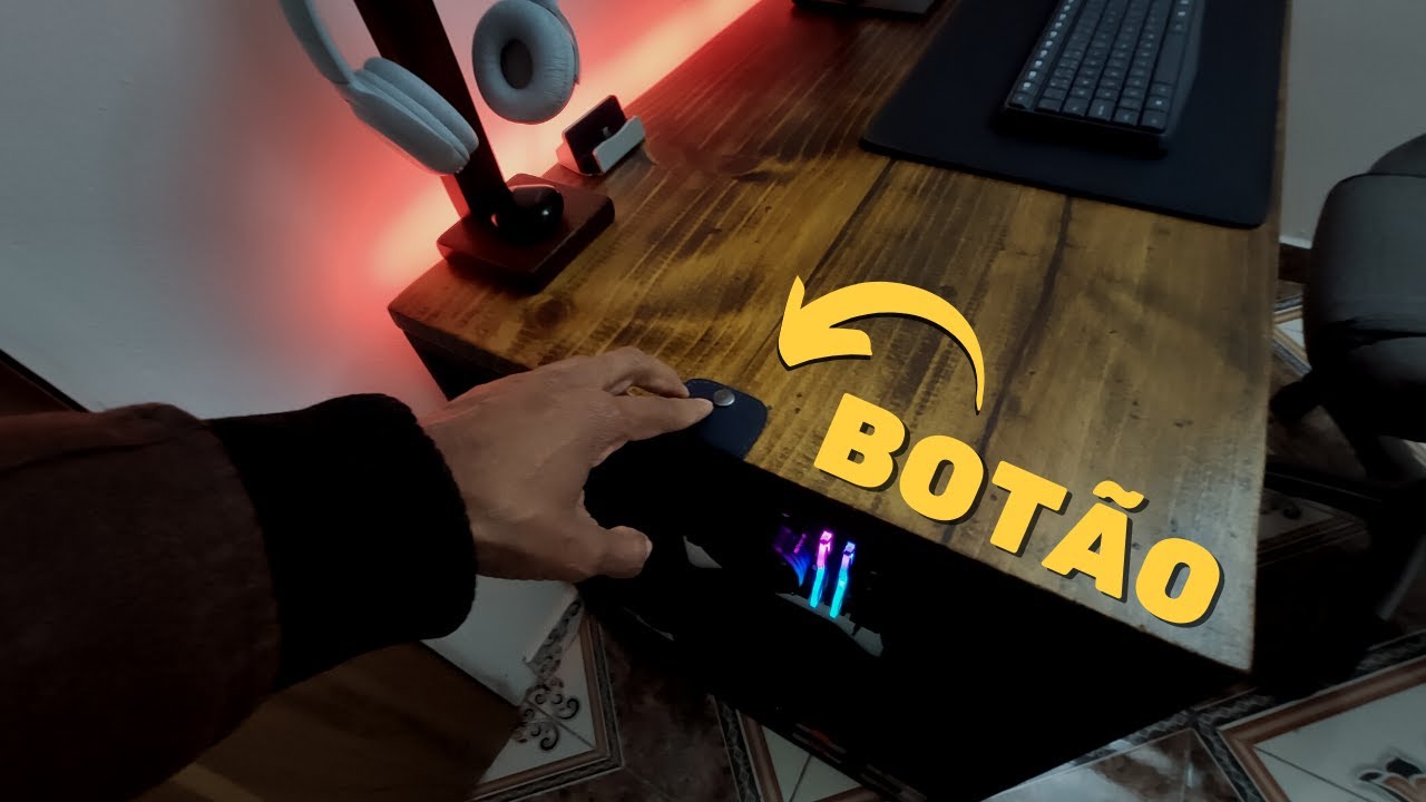 Fiz um Botão diferente para ligar meu Pc - YouTube